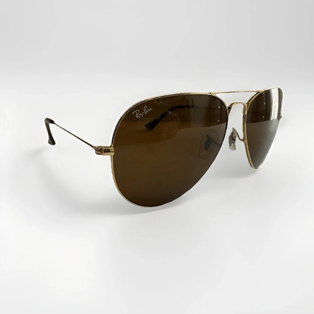 Ray-Ban Aviator Sunglasses RB3026 Large 62-14mm 001/33 Gold Made In Italy Unisex